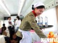 沪萨列车乘务员亮相 精通36种预案
