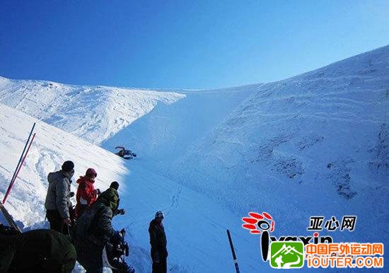 雪崩现场。