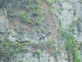 攀岩爱好者绝壁遇险被消防官兵救下