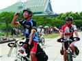 闽籍大学生从天津骑自行车返厦 两千多公里全程都骑行