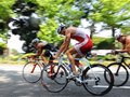 图文：铁人三项世锦赛日本横滨站 自行车骑行中