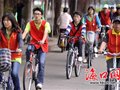 “骑行达人”海口宣传环保 志愿者只为影响更多人