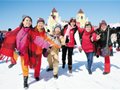 惬意滑雪游 快乐向前冲