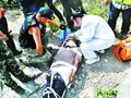 独自登山坠崖 男子被困三天