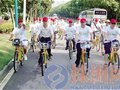烈日下，百余市民环城“绿色骑行三小时”